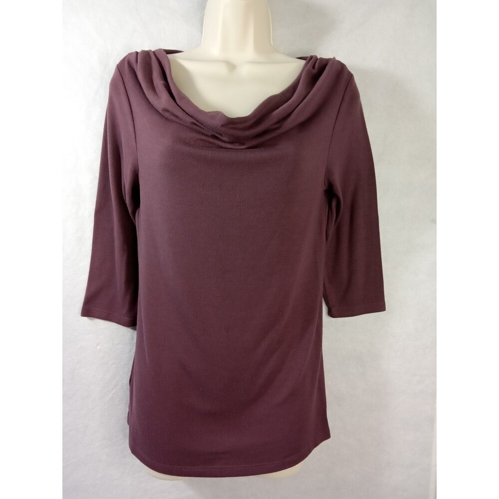 Ann Taylor Womens Small 3/4 Sleeve  Purple‎